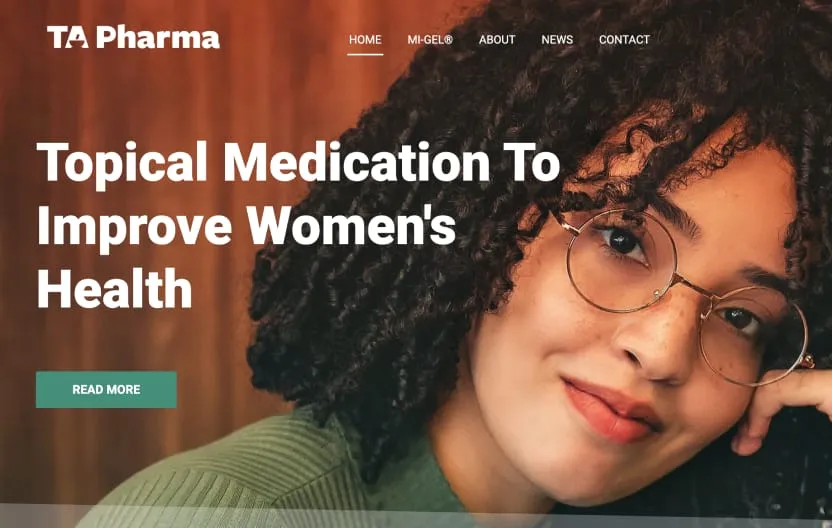 TA Pharma - WordPress website design, development, hosting, and management